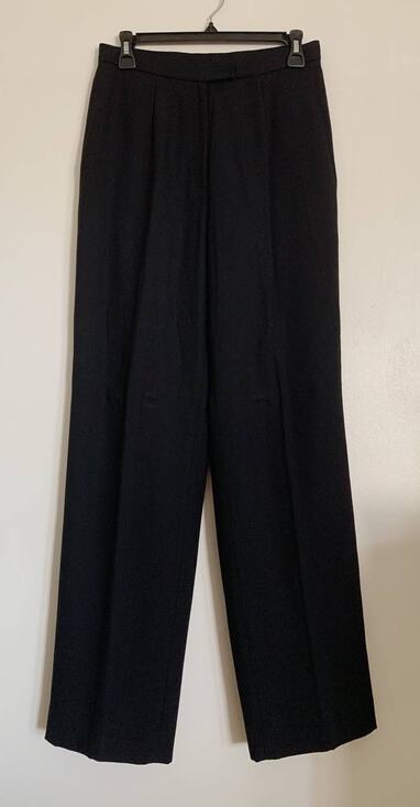 Tahari Pants - Black Vintage Tahari High Waisted Viscose Trousers 6